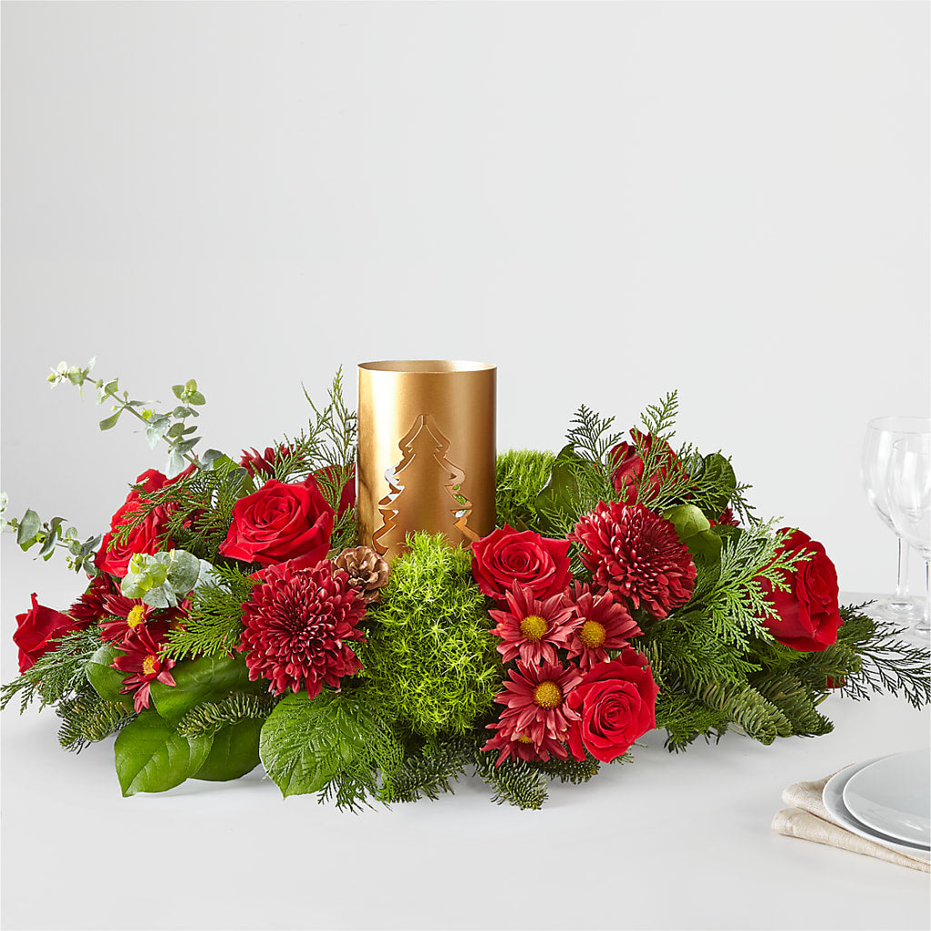 Toast the Season Centerpiece – Valley Flower Shoppe, Waverly NY