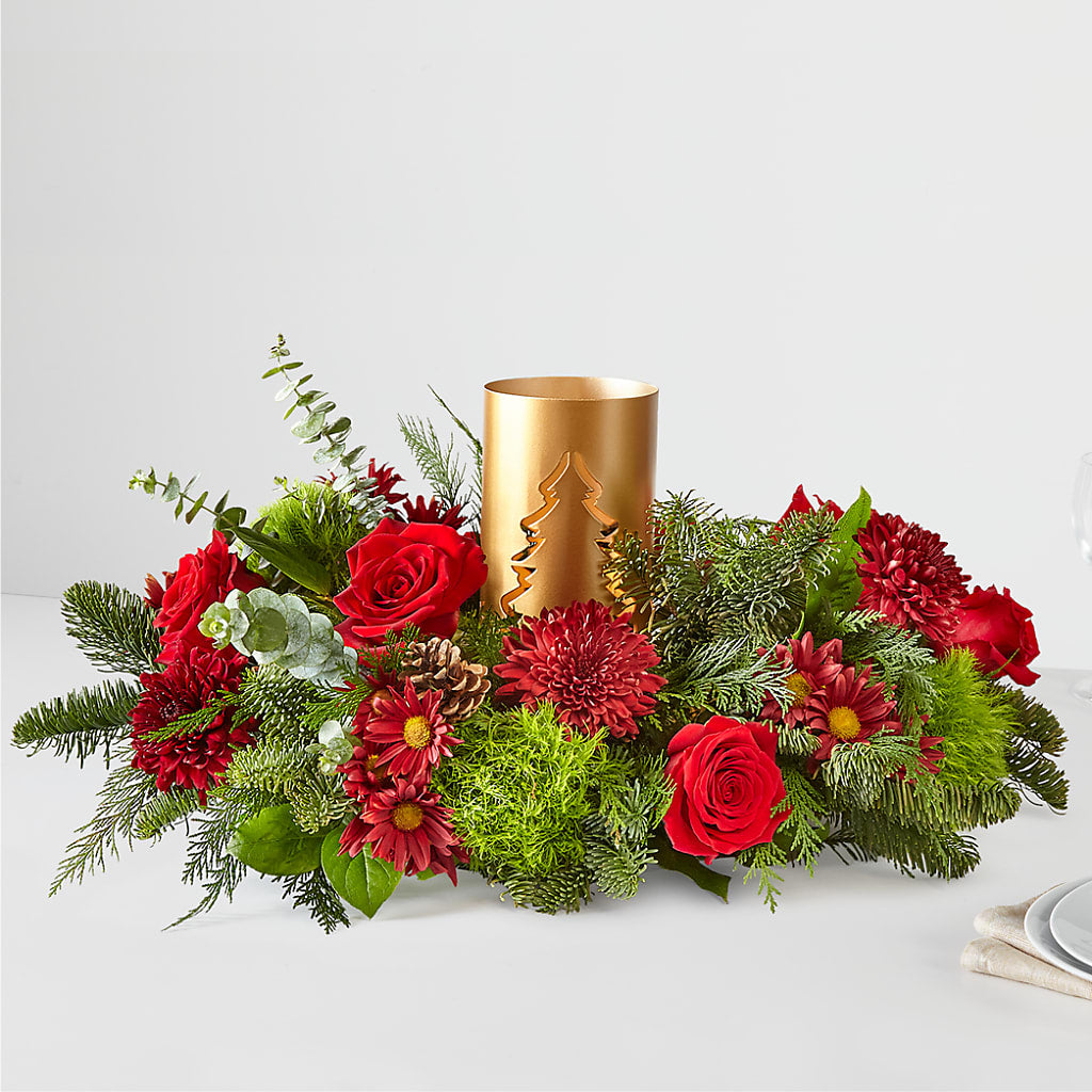 Toast the Season Centerpiece – Valley Flower Shoppe, Waverly NY