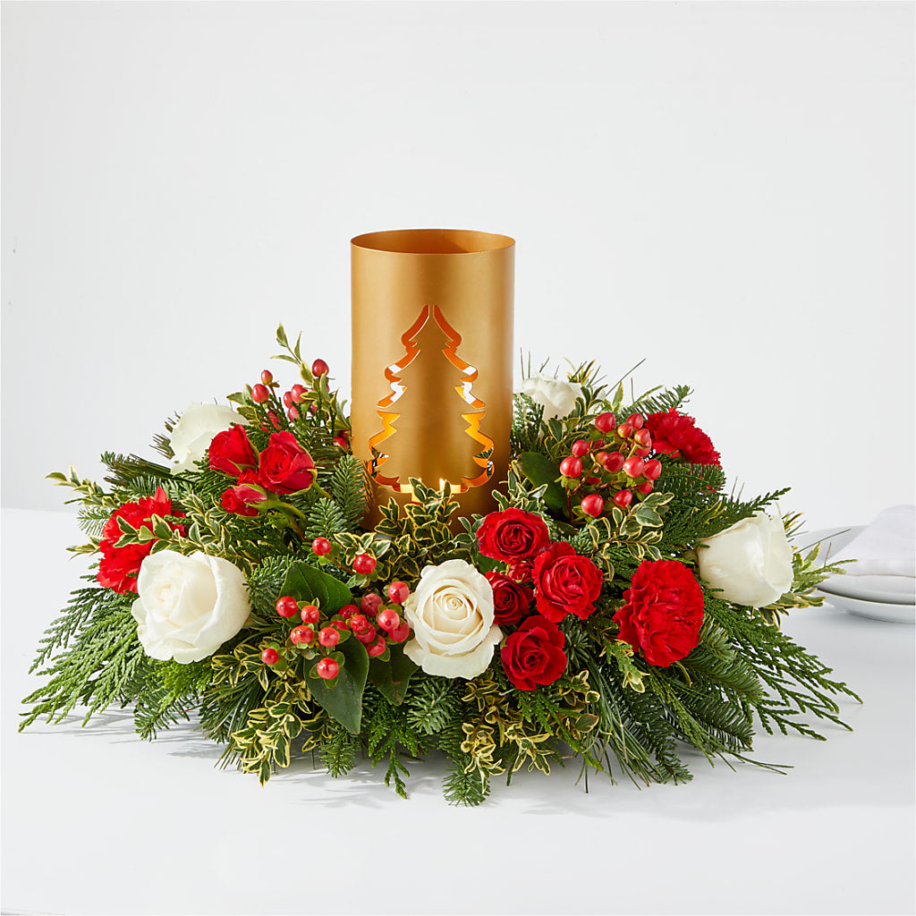 December Dreams Centerpiece – Valley Flower Shoppe, Waverly NY