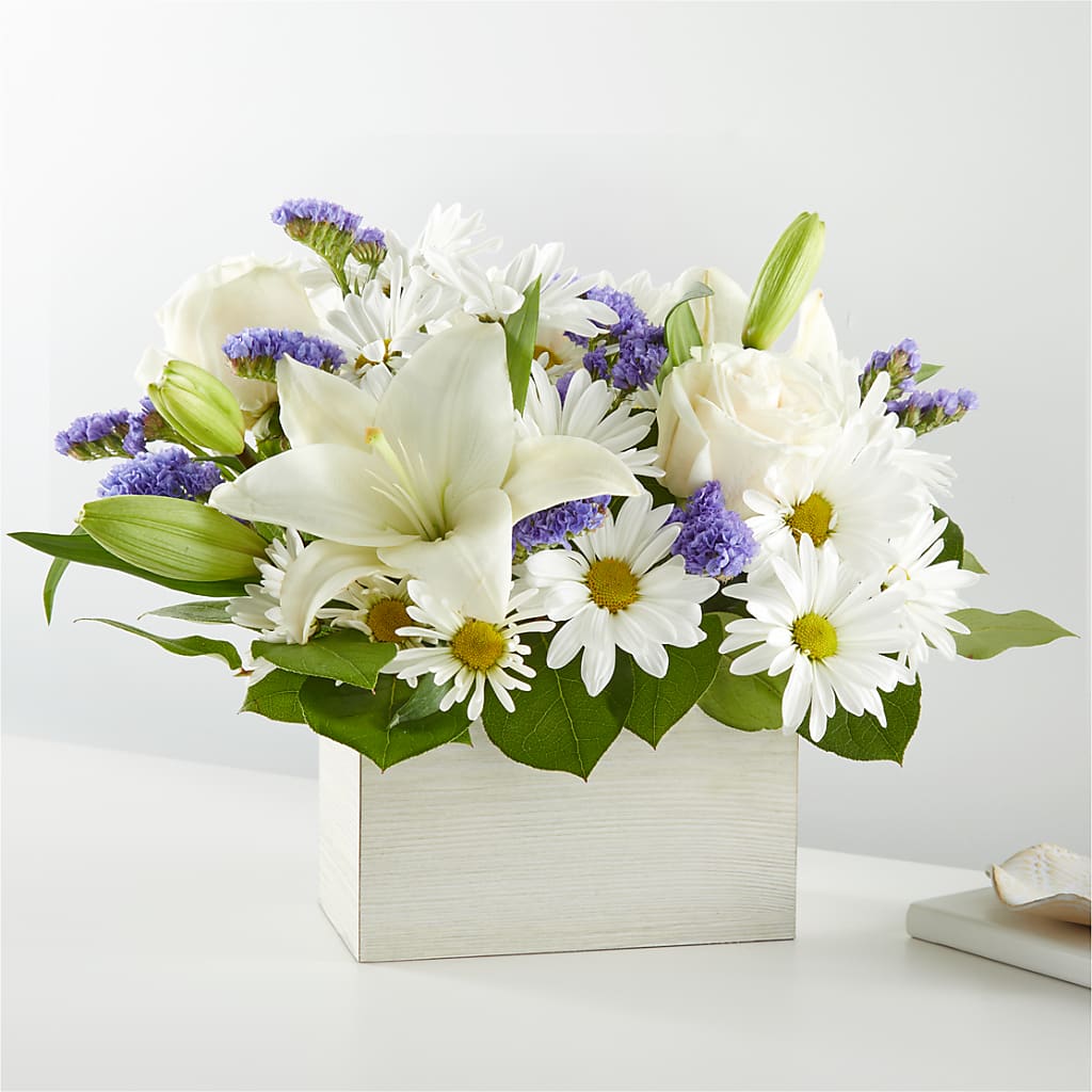 Beyond Blue Box Bouquet – Valley Flower Shoppe, Waverly NY
