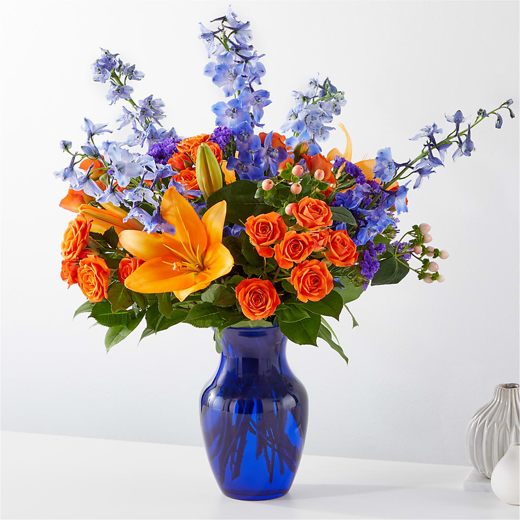 Radiant Citrus Bouquet – Valley Flower Shoppe, Waverly NY