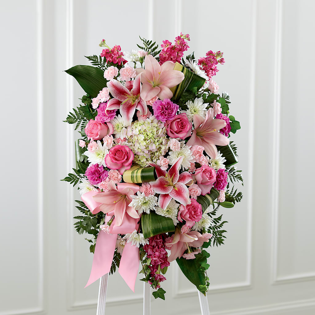 Comforting Standing Spray – Valley Flower Shoppe, Waverly NY