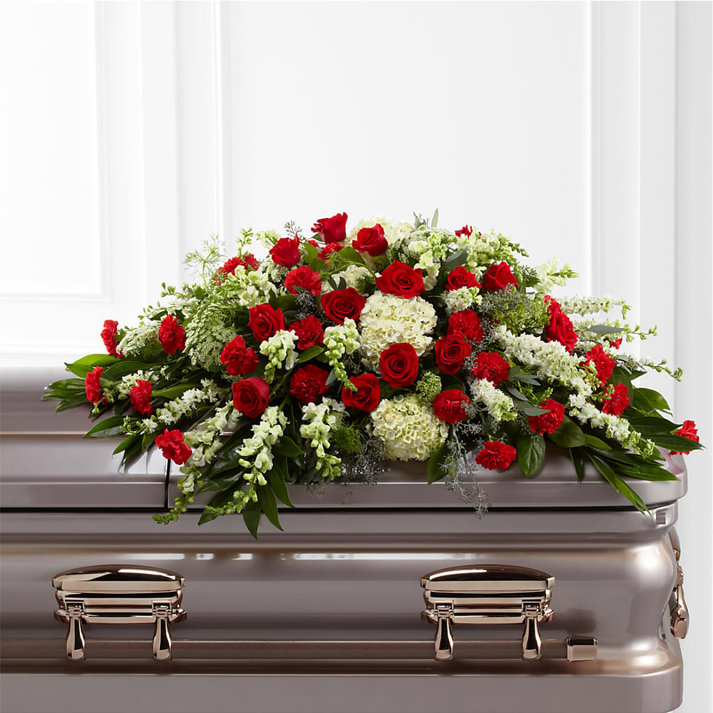 Sincerity Casket Spray – Valley Flower Shoppe, Waverly NY