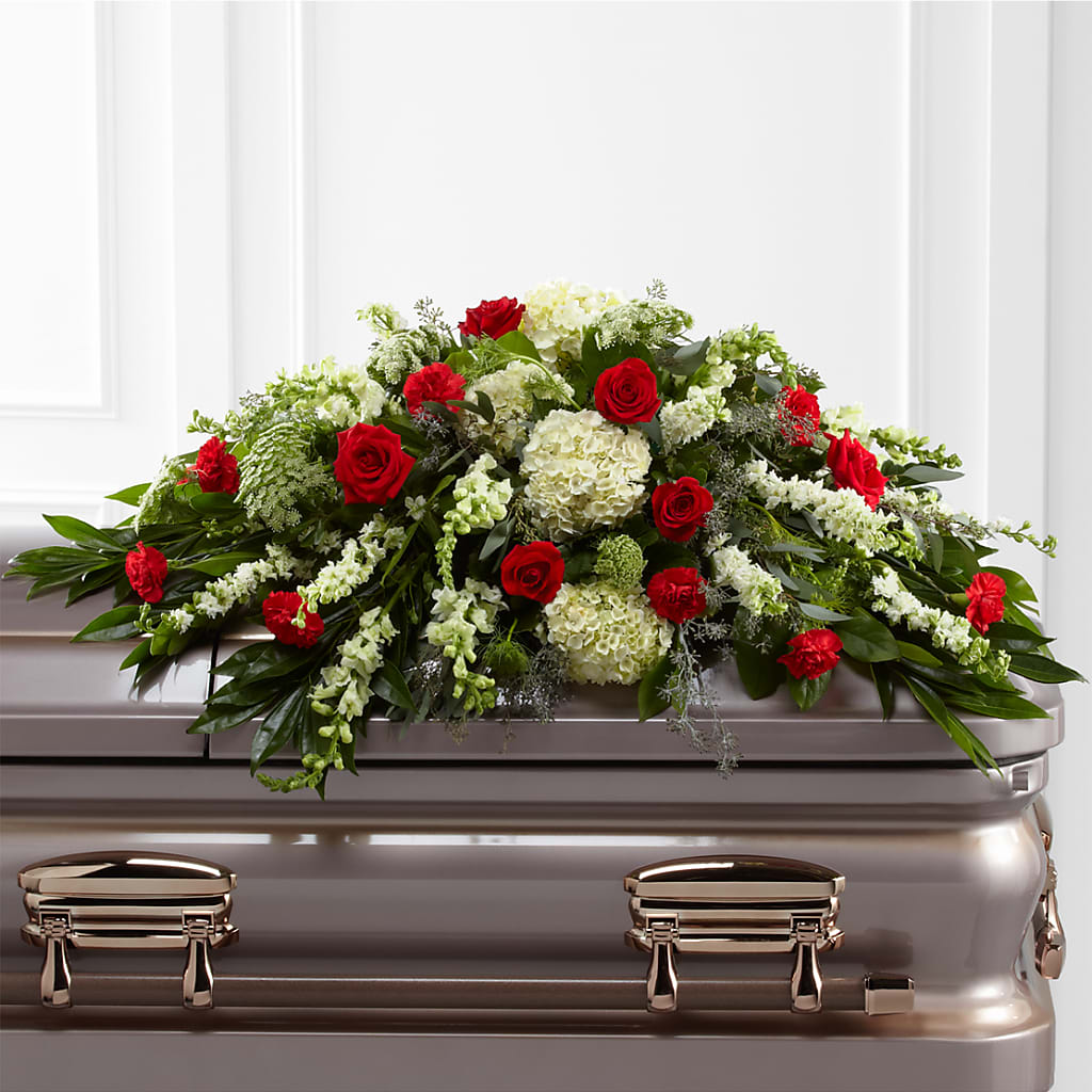 Sincerity Casket Spray – Valley Flower Shoppe, Waverly NY