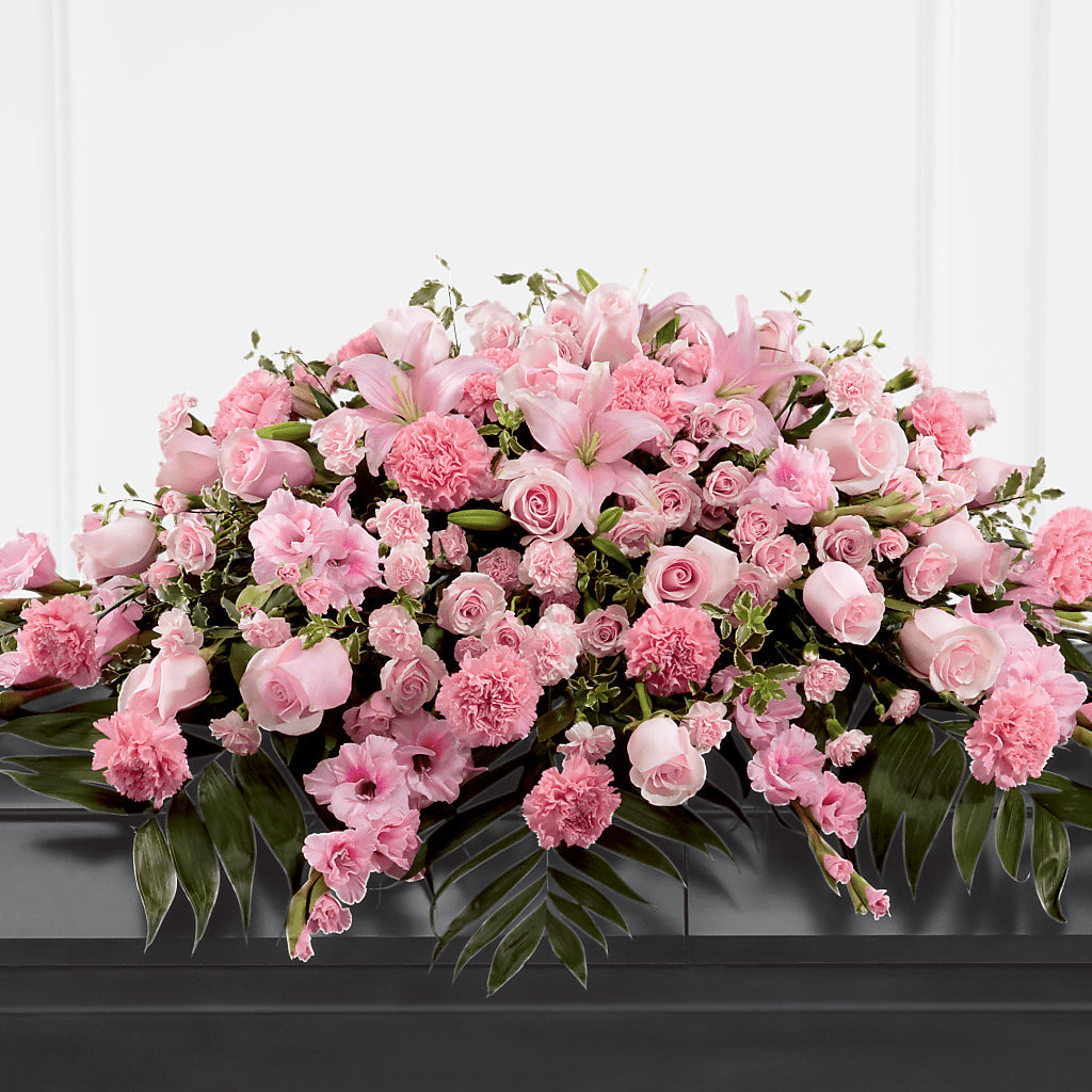 Garden of Comfort Casket Spray (Standard) – Valley Flower Shoppe, Waverly NY