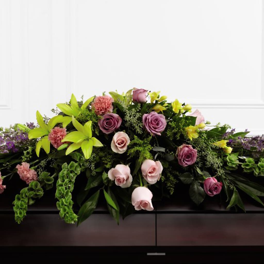 Forever Beloved Casket Spray – Valley Flower Shoppe, Waverly NY