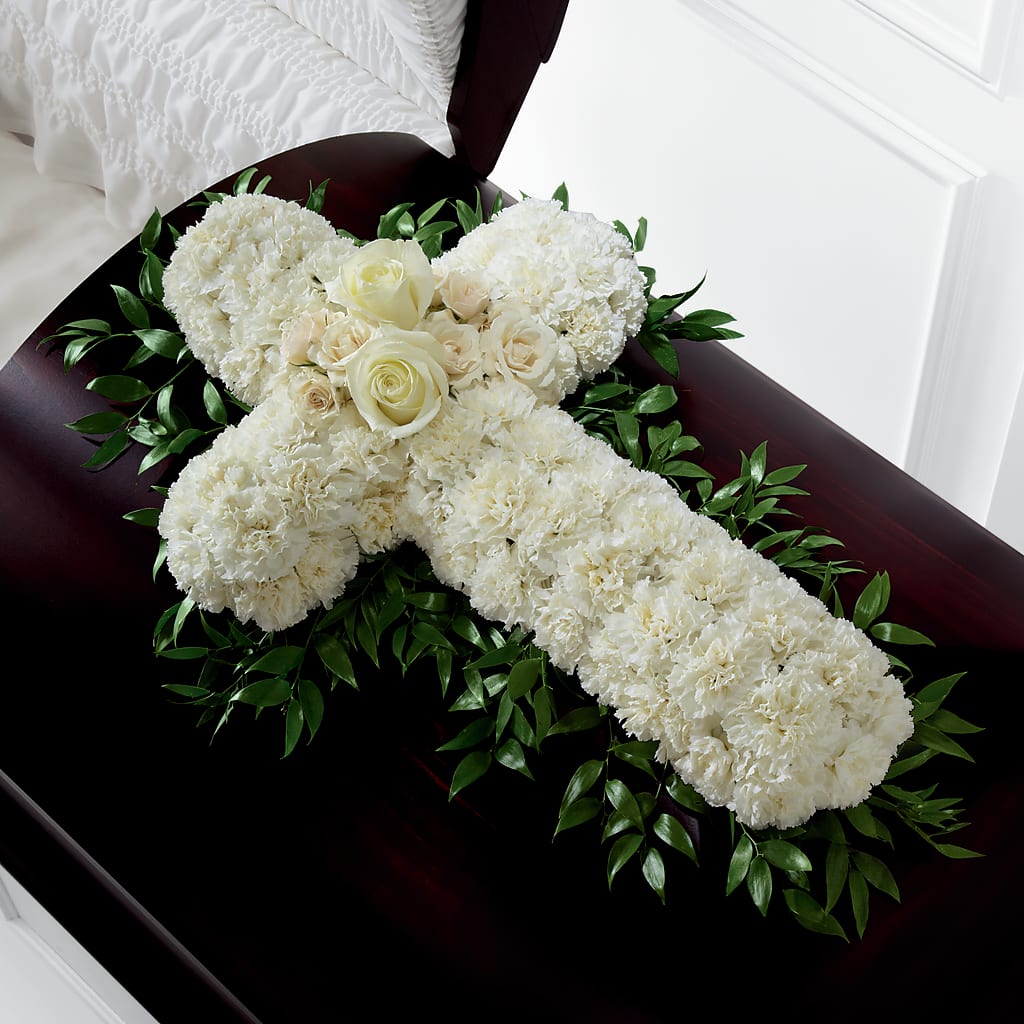 Peaceful Memories Casket Spray (Standard) – Valley Flower Shoppe, Waverly NY