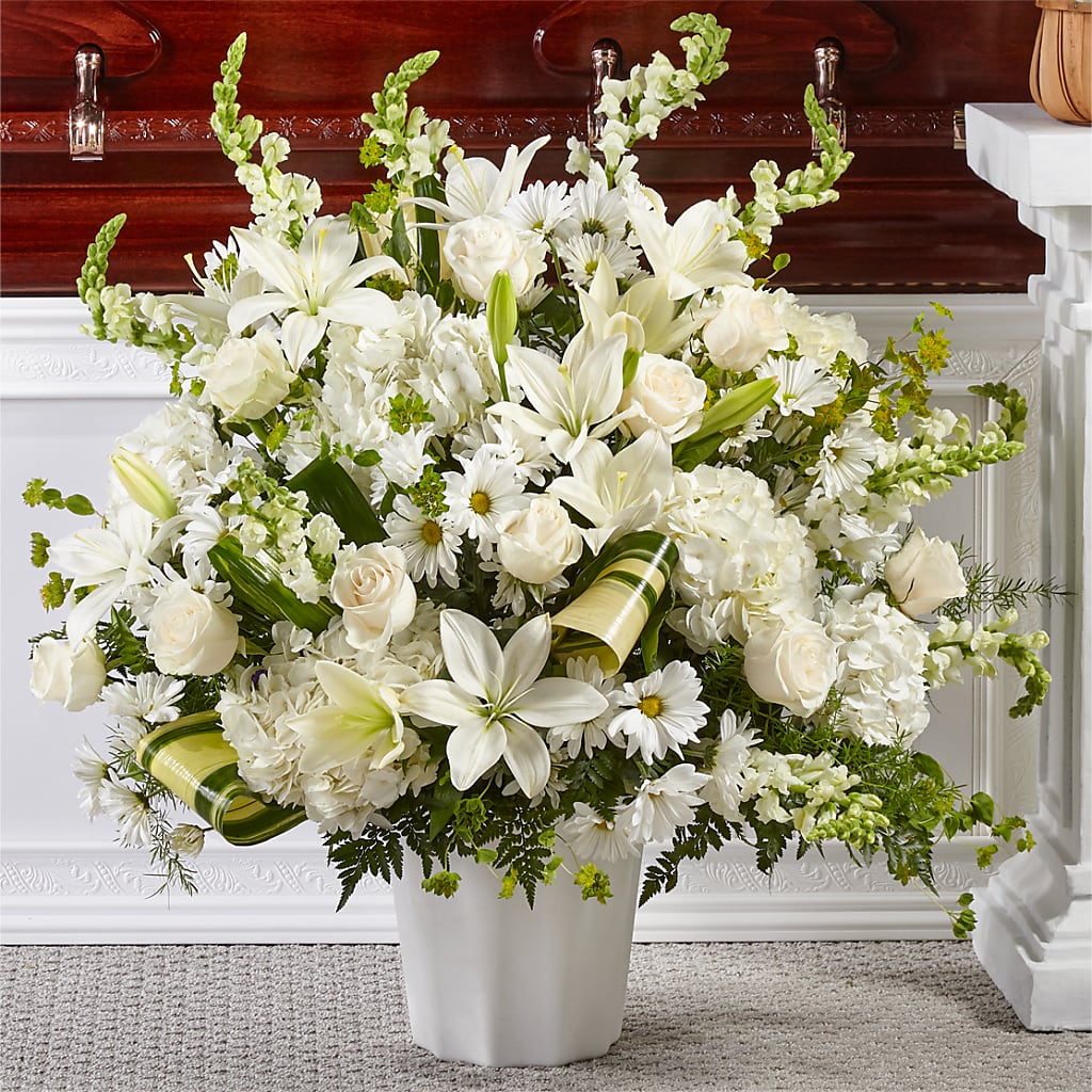 Thoughts of Tranquility Floor Basket – Valley Flower Shoppe, Waverly NY