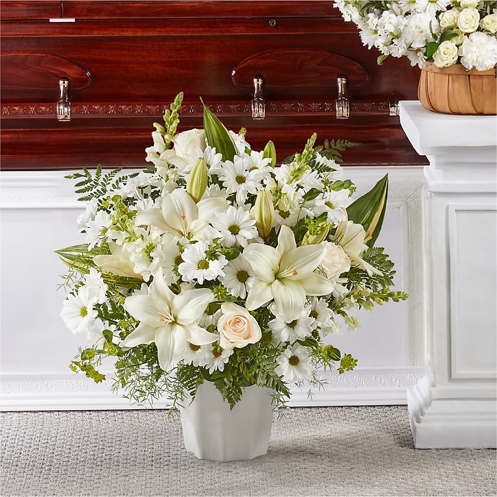 Thoughts of Tranquility Floor Basket – Valley Flower Shoppe, Waverly NY
