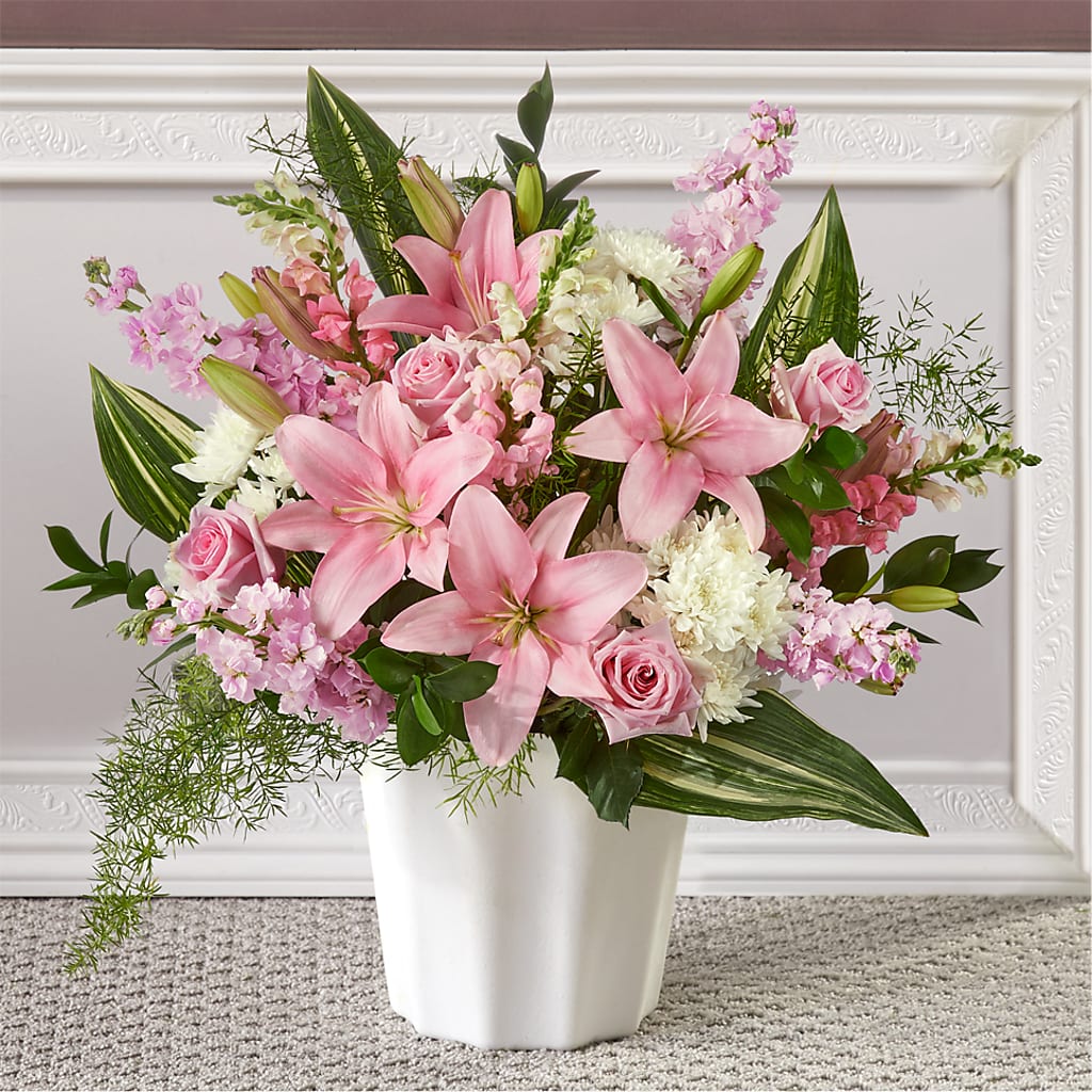 Simply Serene Floor Basket – Valley Flower Shoppe, Waverly NY