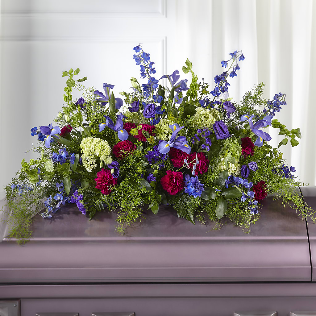 Always Treasured Casket Spray – Valley Flower Shoppe, Waverly NY