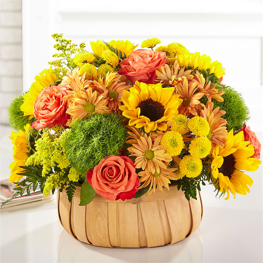Harvest Sunflower Basket – Valley Flower Shoppe, Waverly NY