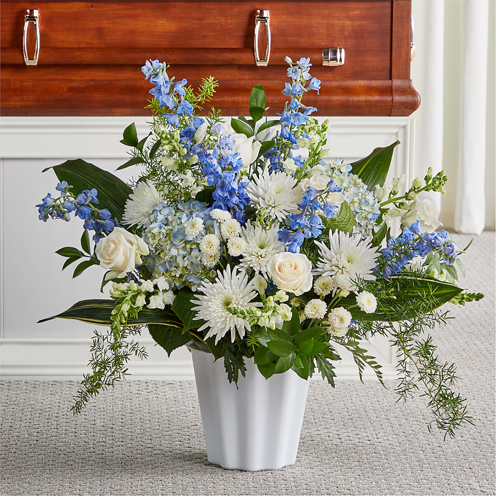Everlasting Memories Floor Basket – Valley Flower Shoppe, Waverly NY