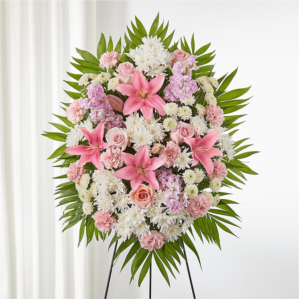 Offering Solace Standing Spray – Valley Flower Shoppe, Waverly NY
