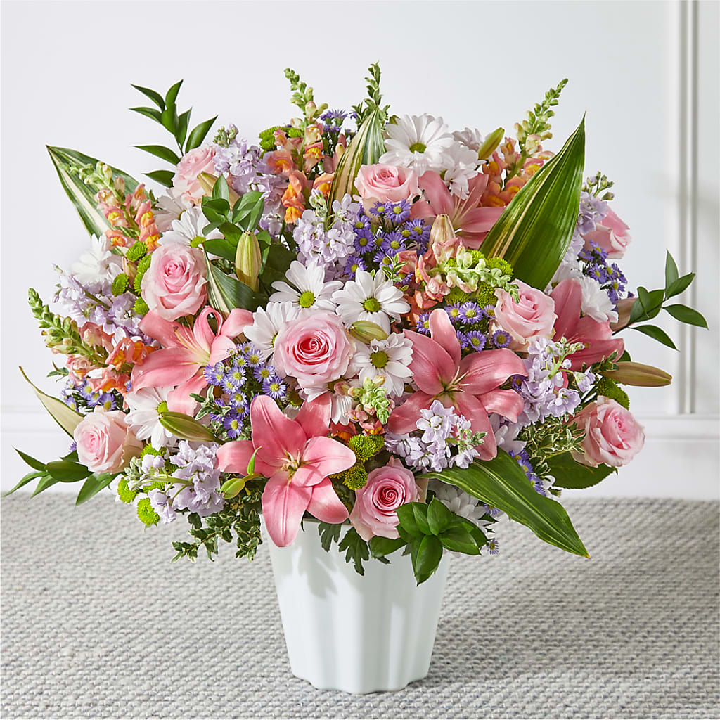 Abundant Compassion Floor Basket – Valley Flower Shoppe, Waverly NY