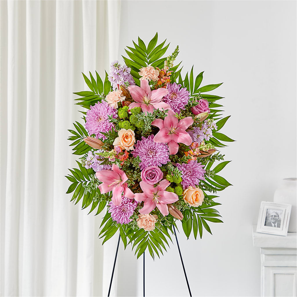 Love & Light Standing Spray – Valley Flower Shoppe, Waverly NY