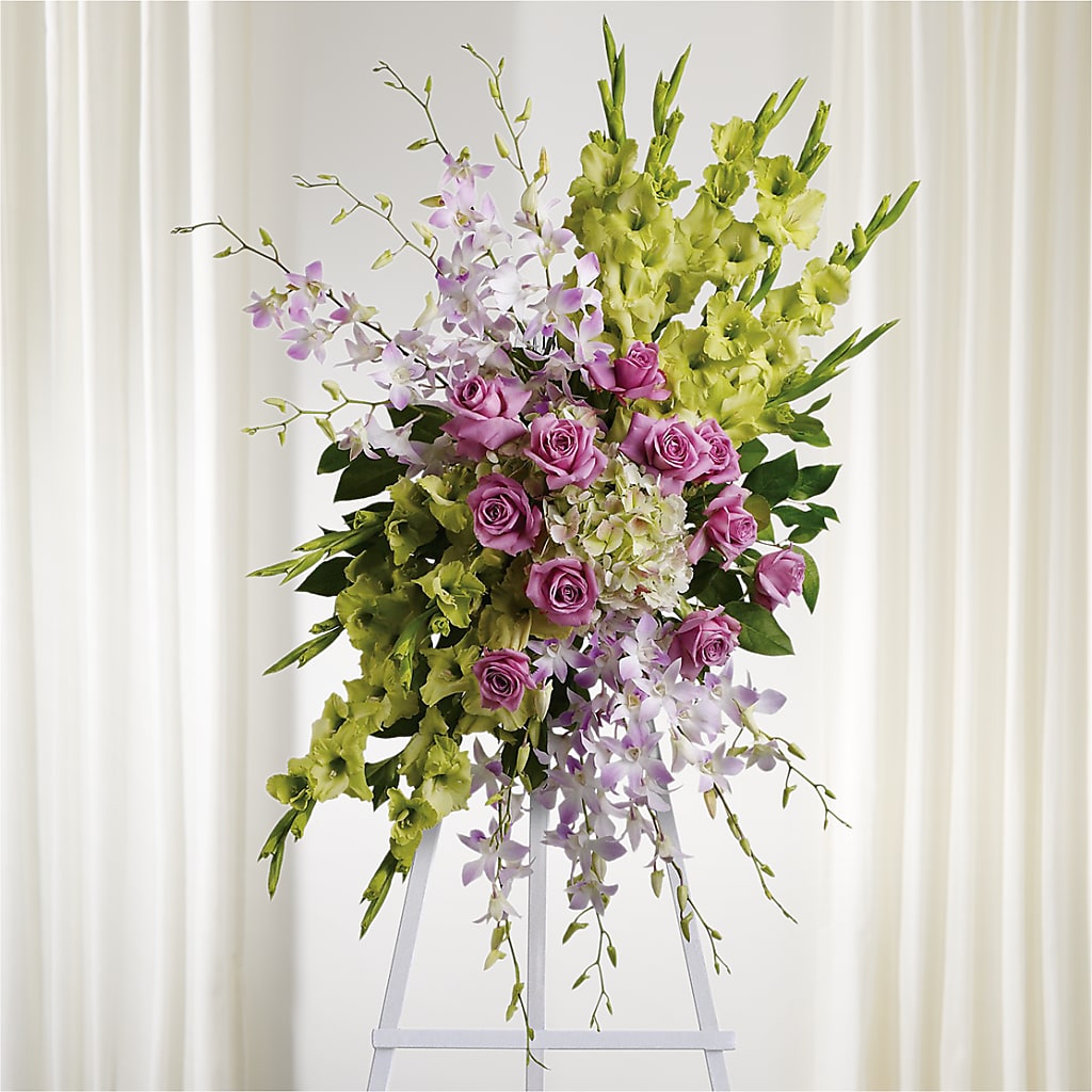 Lasting Legacy Standing Spray – Valley Flower Shoppe, Waverly NY