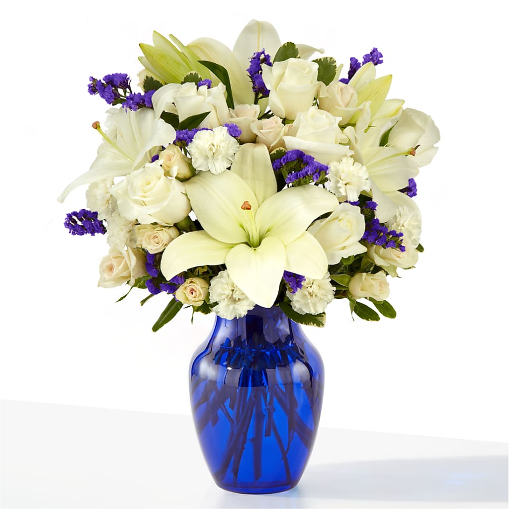 Sapphire Rush Bouquet – Valley Flower Shoppe, Waverly NY
