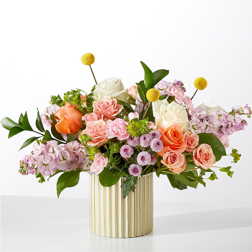 French Market Bouquet with Ivory Vase – Valley Flower Shoppe, Waverly NY