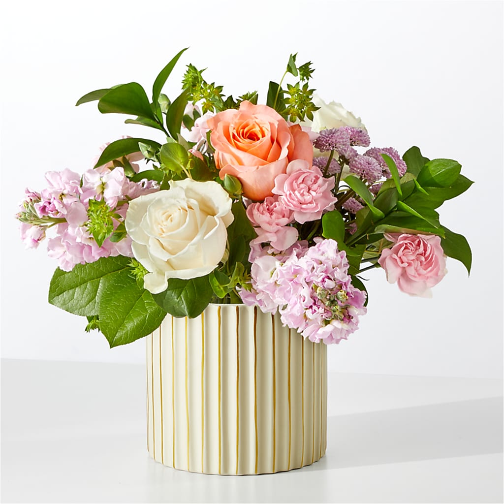 French Market Bouquet with Ivory Vase – Valley Flower Shoppe, Waverly NY