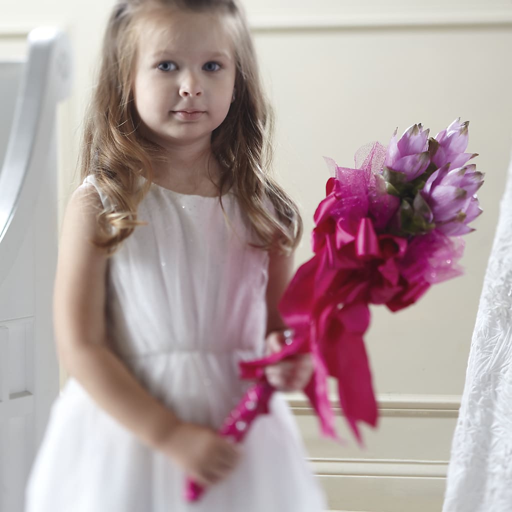 Sparkle Pink Flower Girl Bouquet – Valley Flower Shoppe, Waverly NY