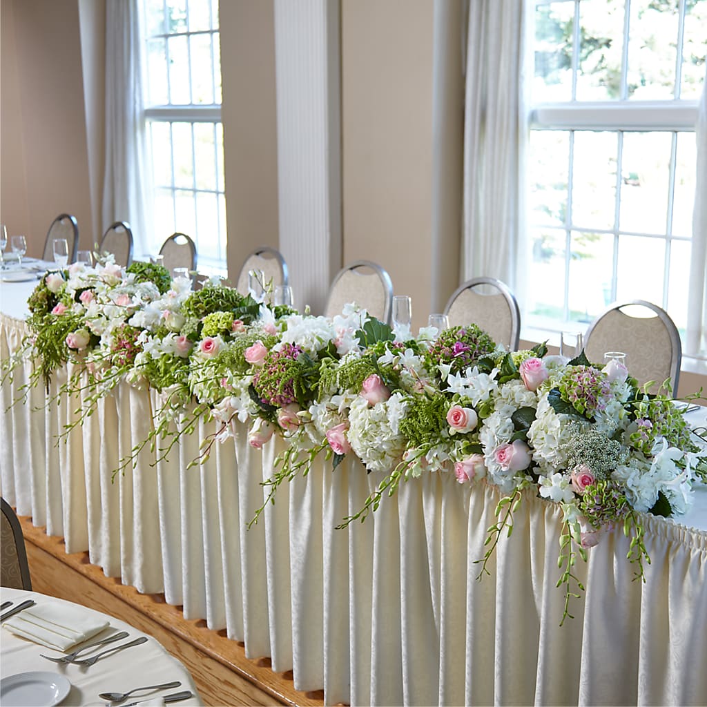 State of Joy Head Table Arrangement – Valley Flower Shoppe, Waverly NY