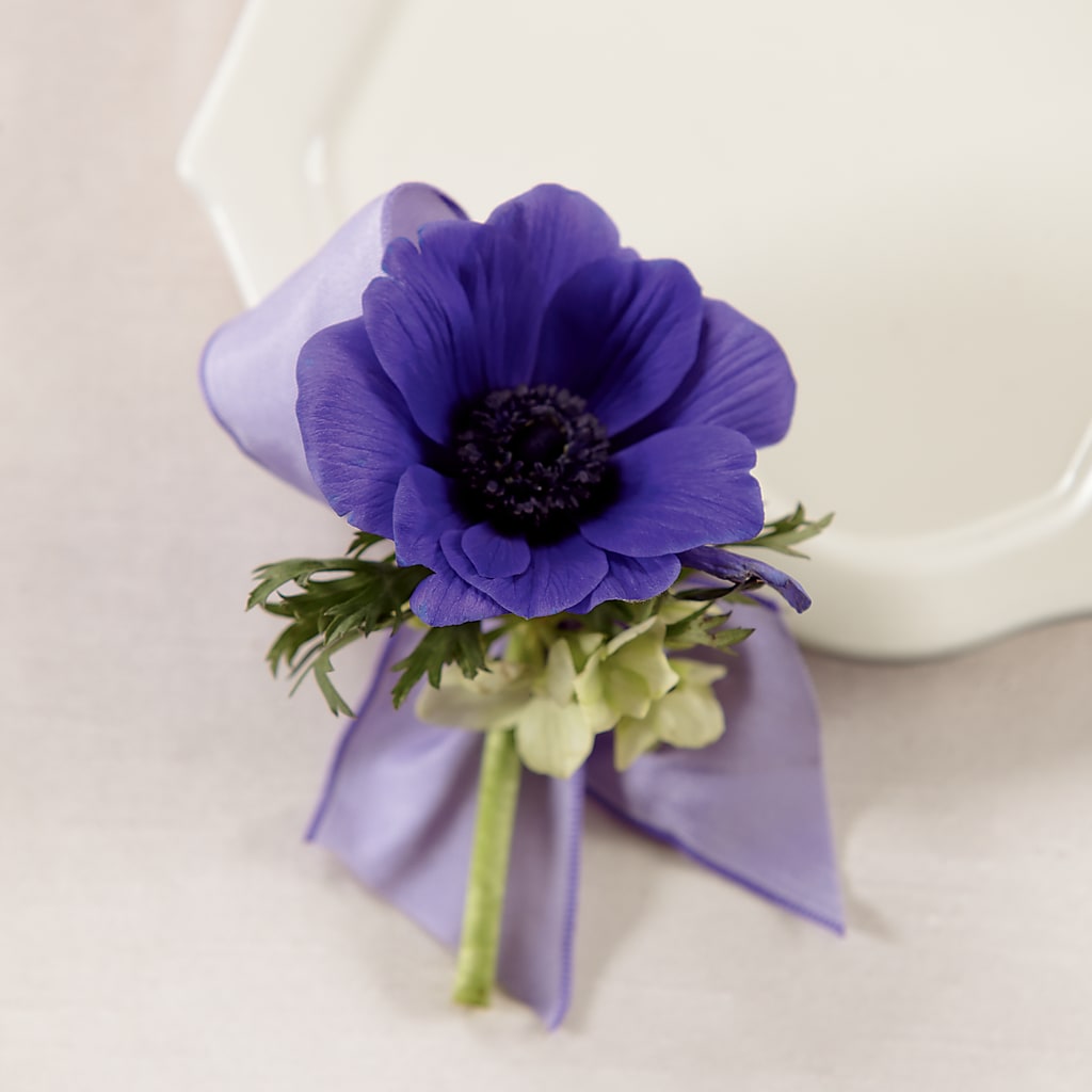 Purple Passion Boutonniere – Valley Flower Shoppe, Waverly NY