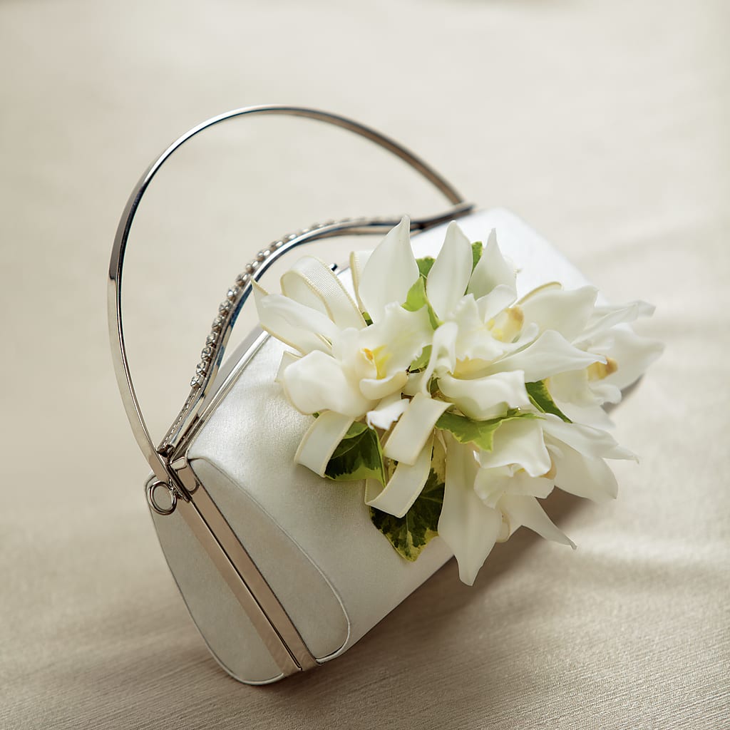 White Purse Decor – Valley Flower Shoppe, Waverly NY