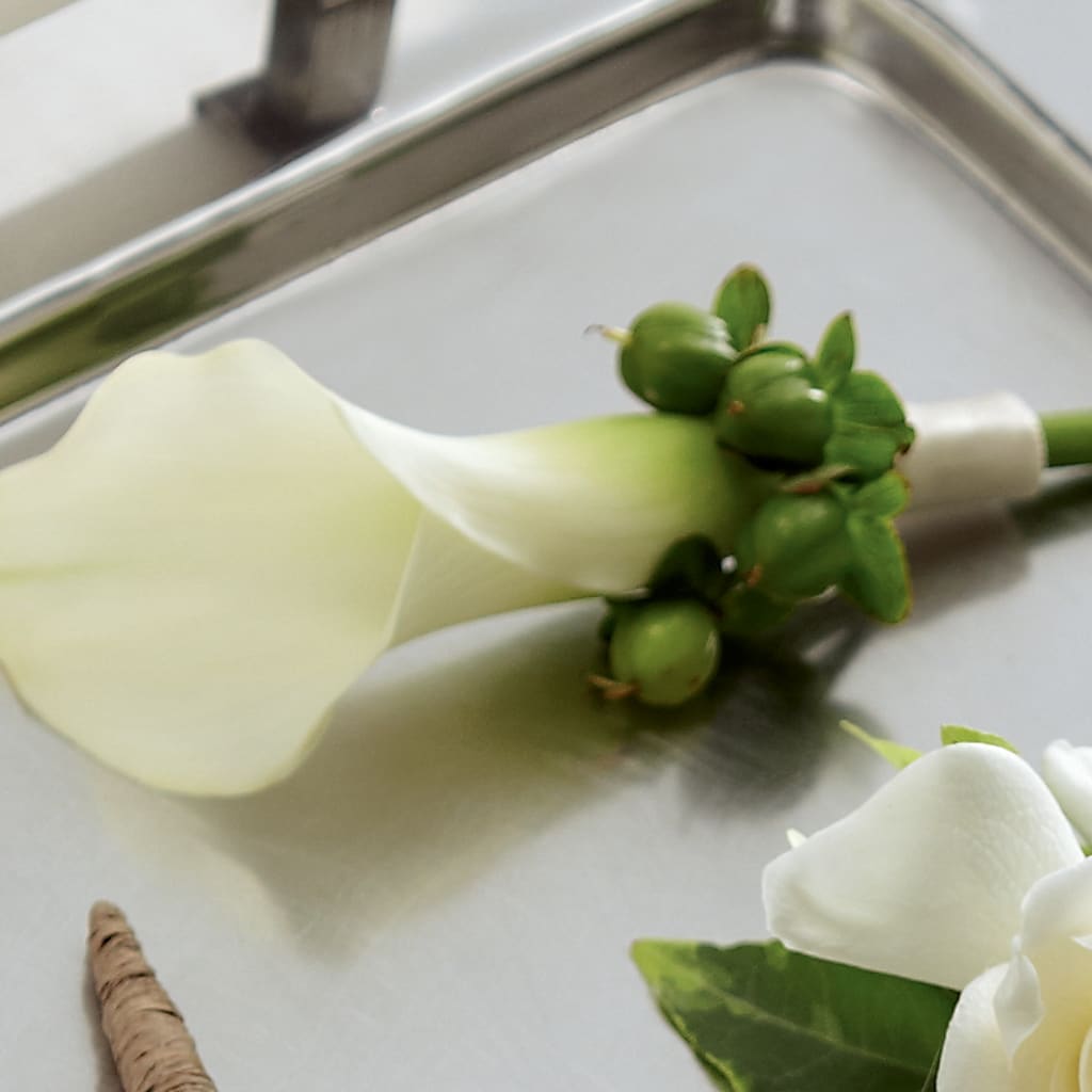 White Calla Boutonniere – Valley Flower Shoppe, Waverly NY