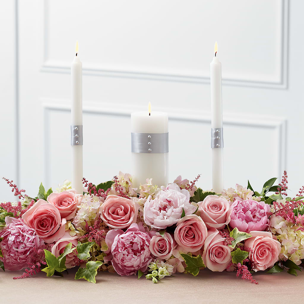 Worldwide Romance Unity Candle Arrangement – Valley Flower Shoppe, Waverly NY