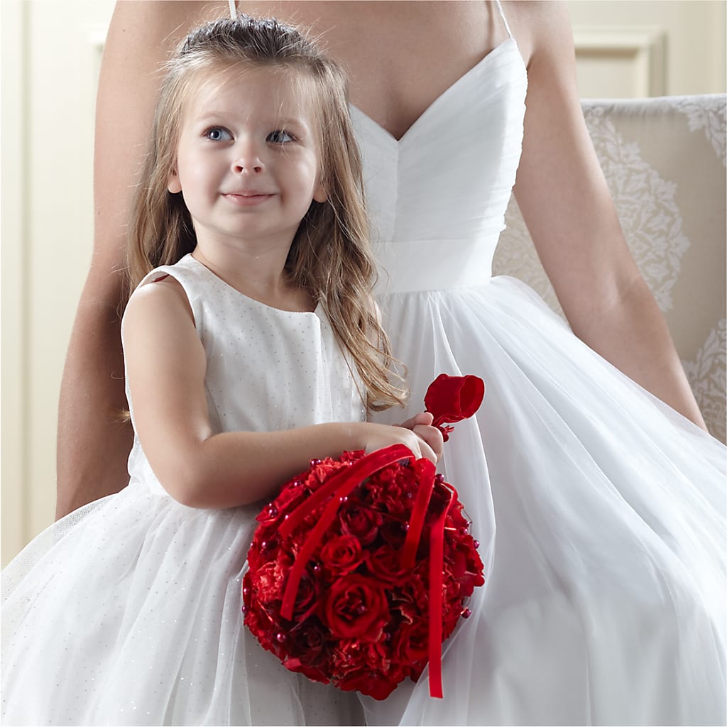 Pure at Heart Flower Girl Arrangement – Valley Flower Shoppe, Waverly NY