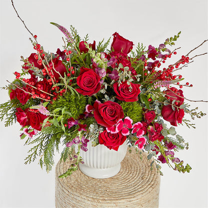 Big Red Bow Bouquet –  Valley Flower Shoppe, Waverly NY