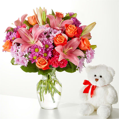 One and Only Bouquet and Bear Bundle –  Valley Flower Shoppe, Waverly NY
