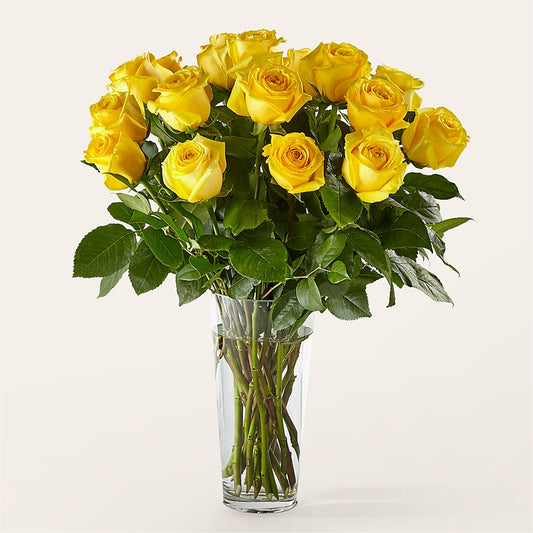 Long Stem Yellow Rose Bouquet –  Valley Flower Shoppe, Waverly NY