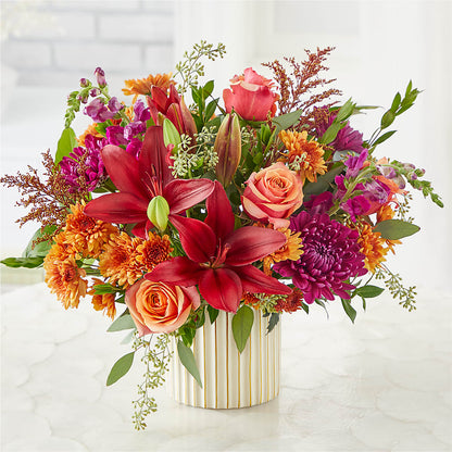 Burgundy Landscape Bouquet –  Valley Flower Shoppe, Waverly NY