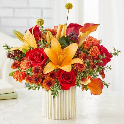 Scarlet Skies Bouquet –  Valley Flower Shoppe, Waverly NY