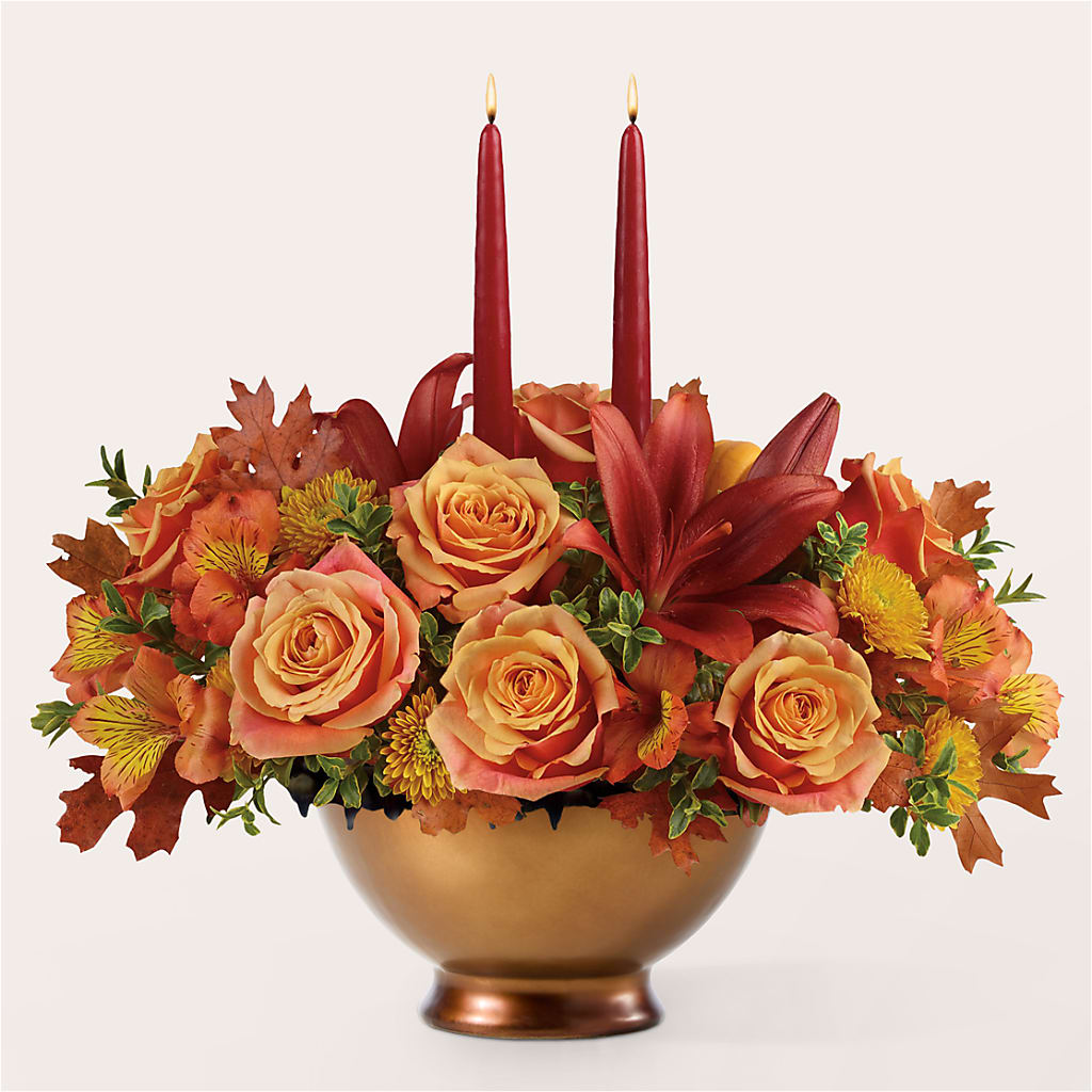 Harvest Table Centerpiece –  Valley Flower Shoppe, Waverly NY