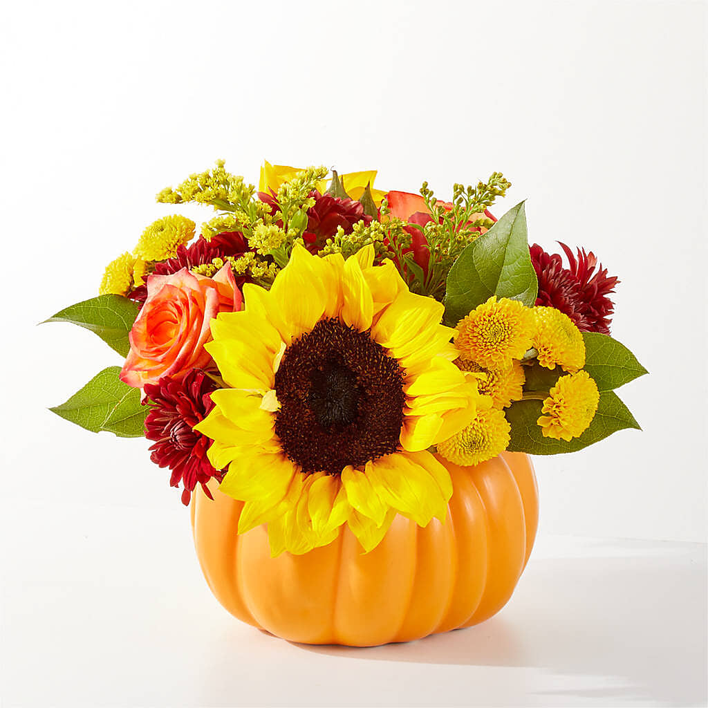 Golden Gourd Pumpkin Bouquet –  Valley Flower Shoppe, Waverly NY