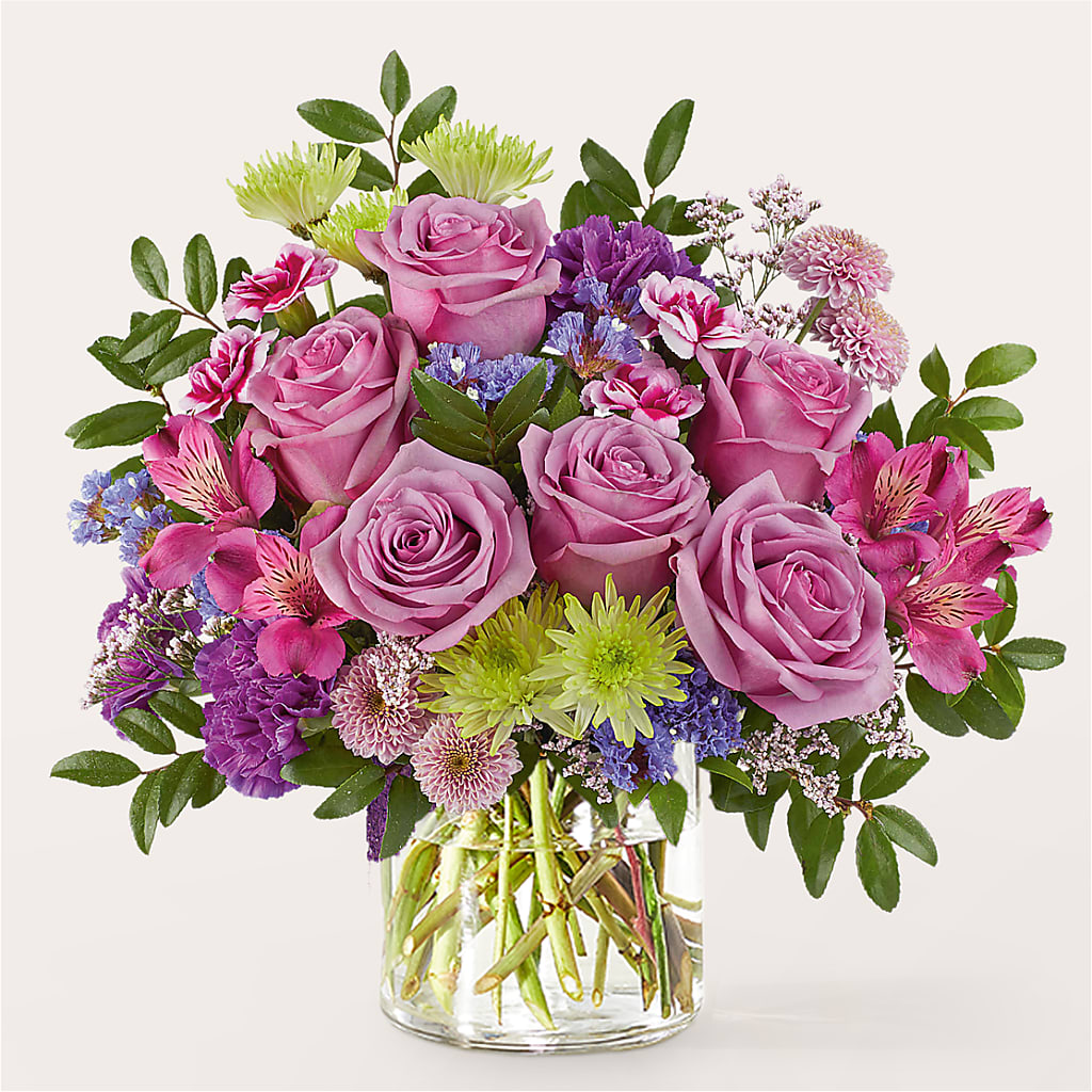 Glass Half Full Bouquet –  Valley Flower Shoppe, Waverly NY