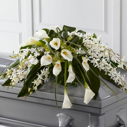 Angel Wings Casket Spray –  Valley Flower Shoppe, Waverly NY