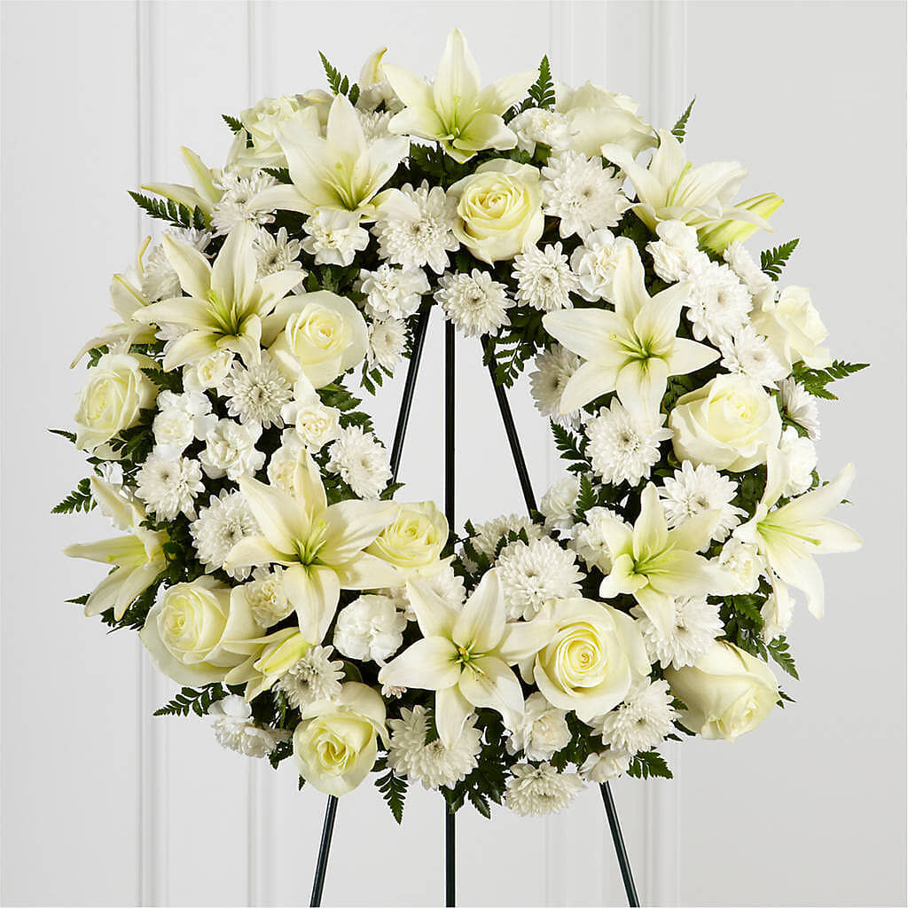 Treasured Tribute Wreath –  Valley Flower Shoppe, Waverly NY