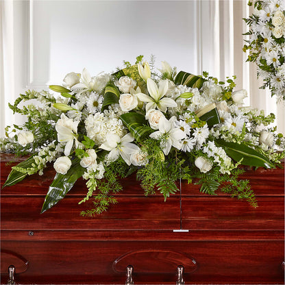 Abundance Casket Spray –  Valley Flower Shoppe, Waverly NY