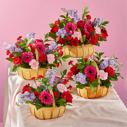 Pink Picnic Basket –  Valley Flower Shoppe, Waverly NY