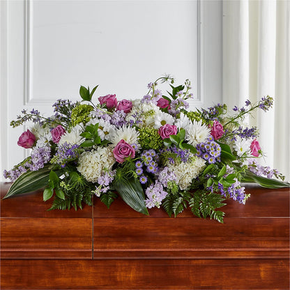 Meadows of Serenity Casket Spray –  Valley Flower Shoppe, Waverly NY