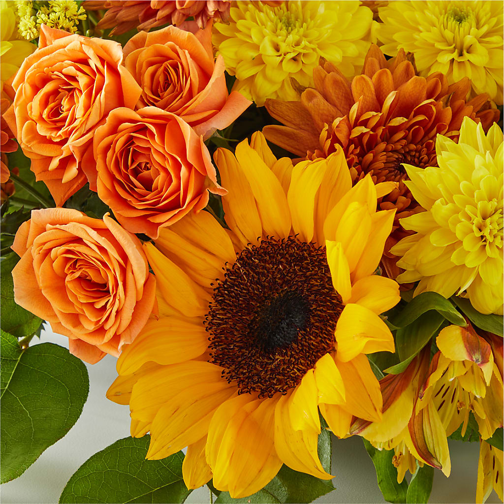 Autumn Harmony Centerpiece –  Valley Flower Shoppe, Waverly NY