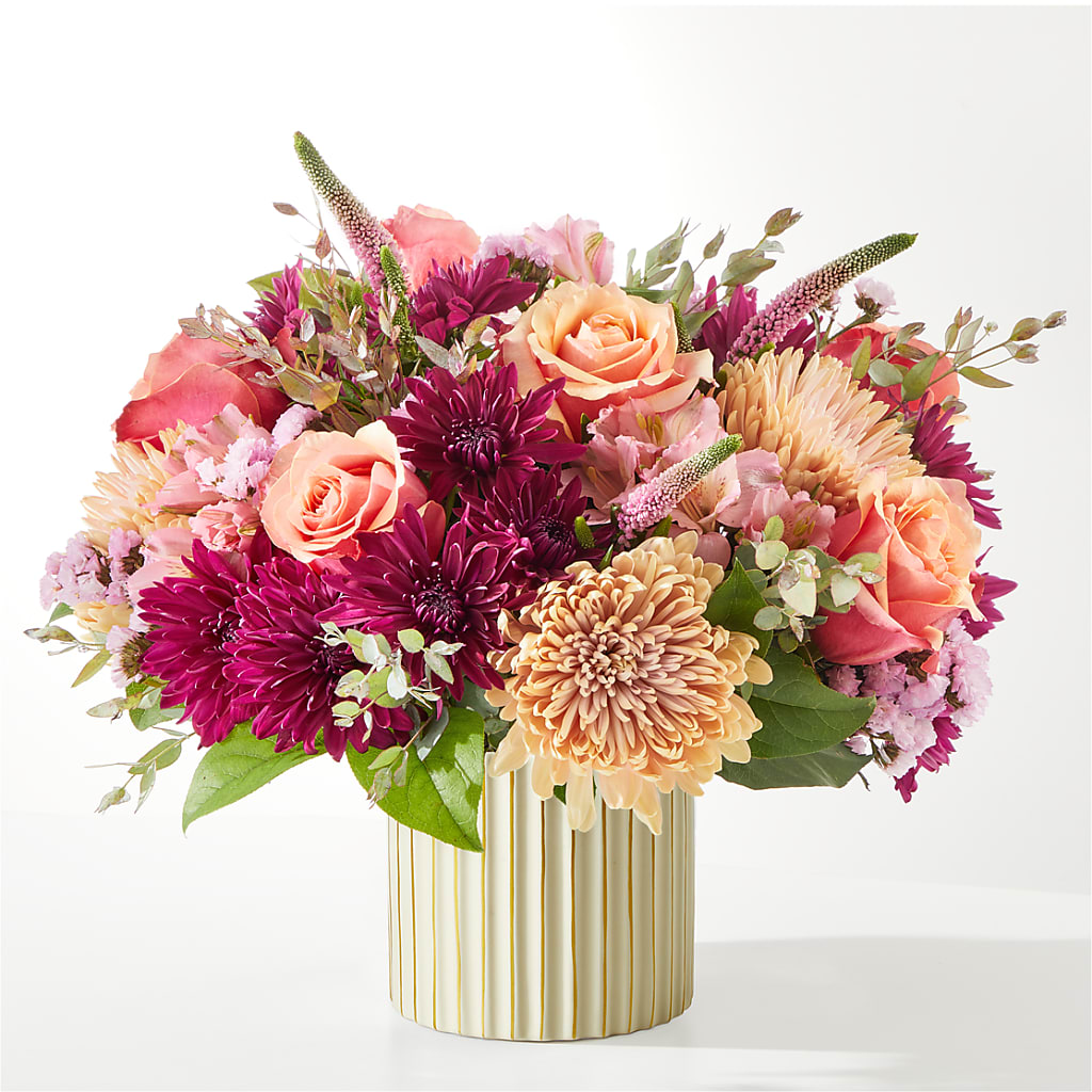 Berry Cobbler Bouquet with Ivory Vase –  Valley Flower Shoppe, Waverly NY