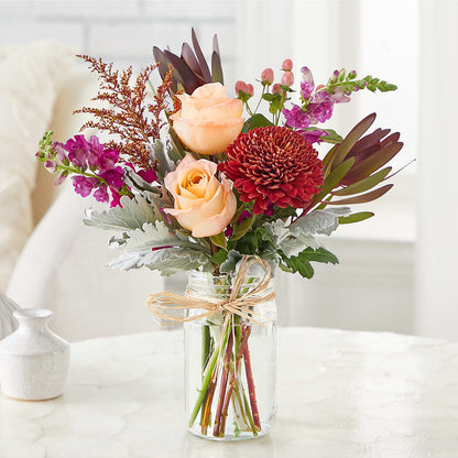 Moody Hues Bouquet –  Valley Flower Shoppe, Waverly NY