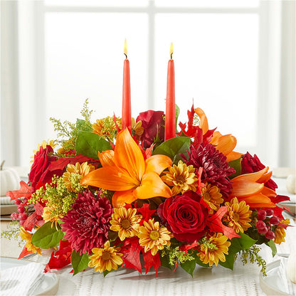 Autumn's Embrace Centerpiece –  Valley Flower Shoppe, Waverly NY