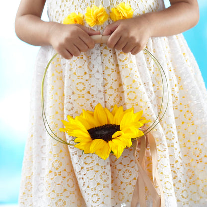 Sweet Sunshine Flower Girl Bouquet –  Valley Flower Shoppe, Waverly NY