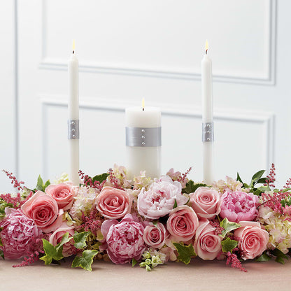 Worldwide Romance Unity Candle Arrangement –  Valley Flower Shoppe, Waverly NY
